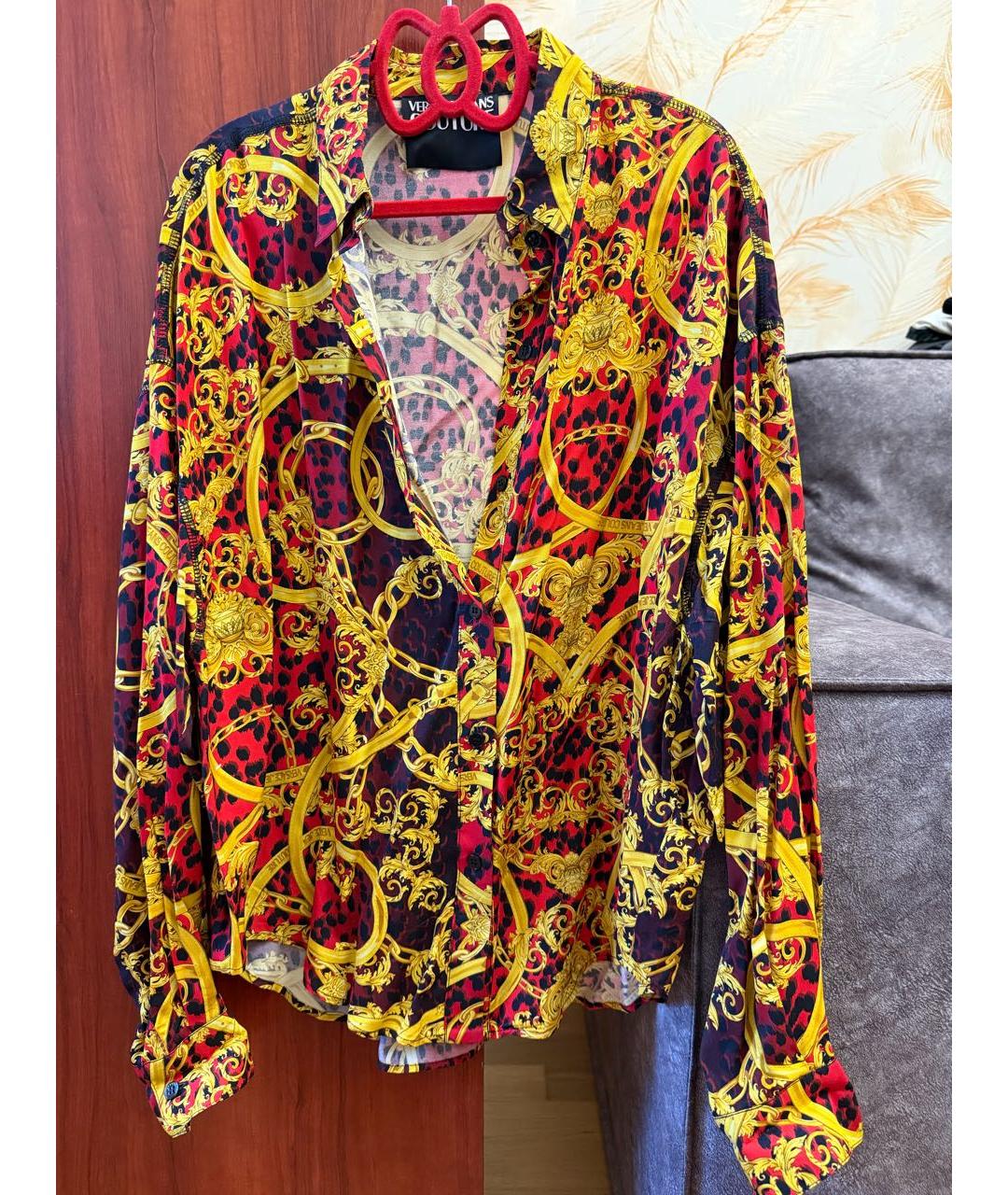 VERSACE JEANS COUTURE Мульти полиэстеровая блузы, фото 4