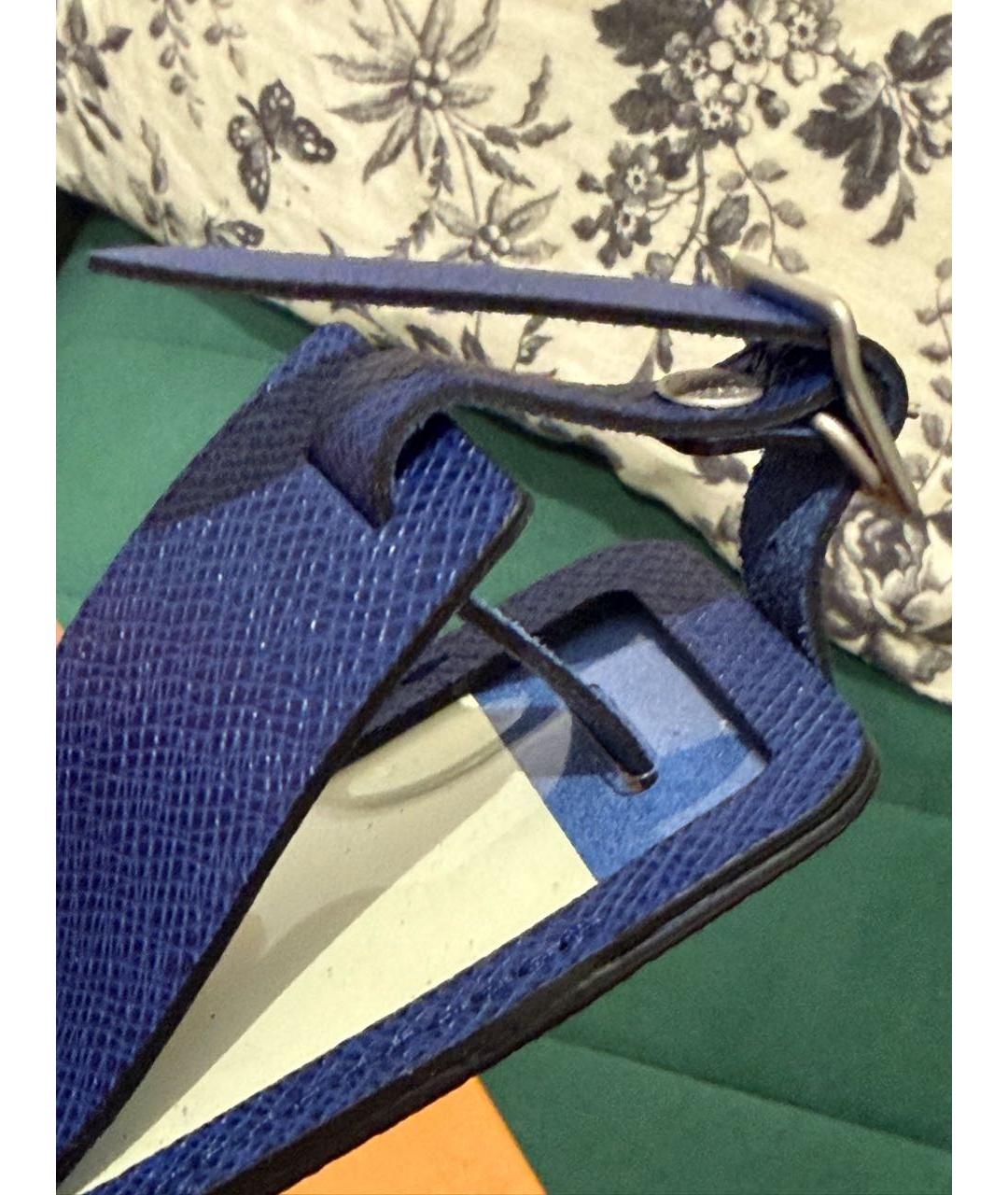 LOUIS VUITTON Синий брелок, фото 3