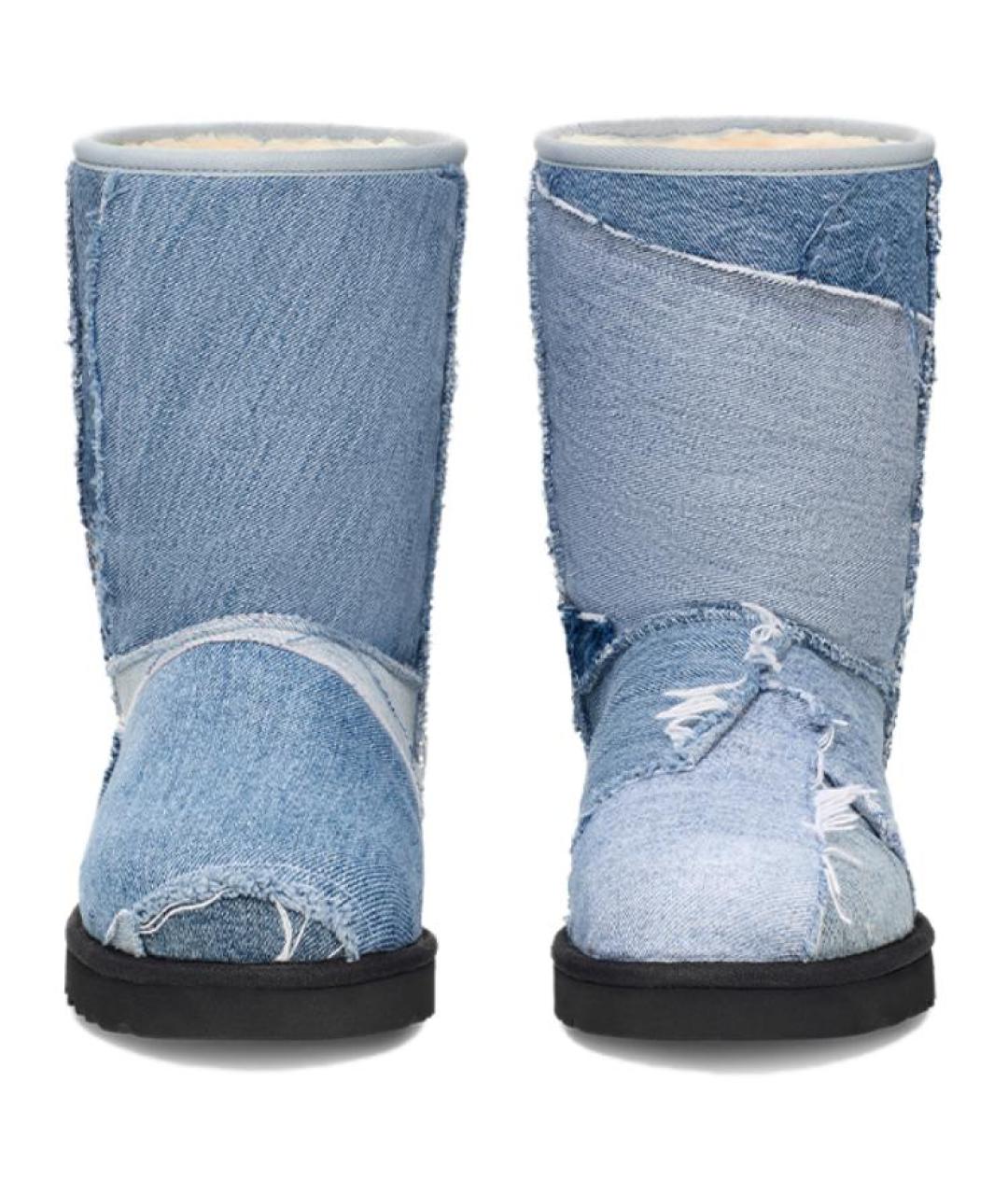 UGG AUSTRALIA Синие текстильные высокие ботинки, фото 5