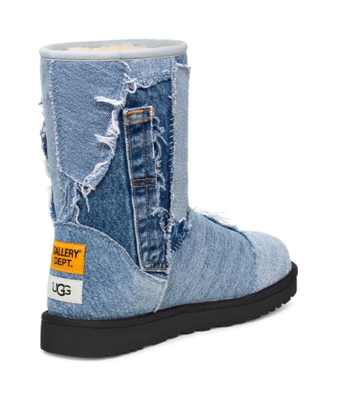 UGG AUSTRALIA Синие текстильные высокие ботинки, фото 4