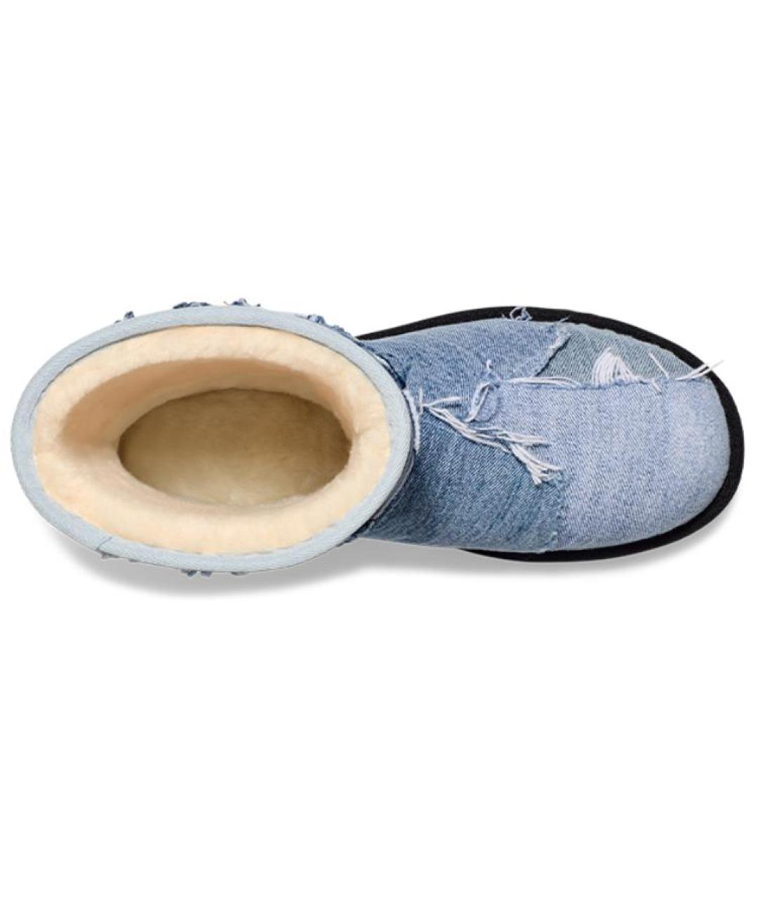 UGG AUSTRALIA Синие текстильные высокие ботинки, фото 6