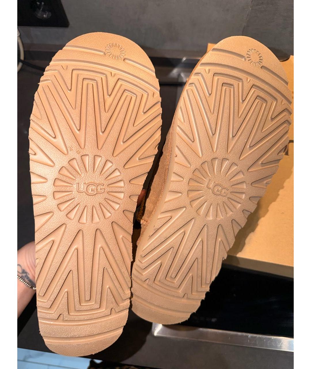 UGG AUSTRALIA Коричневые замшевые брогги и оксфорды, фото 8