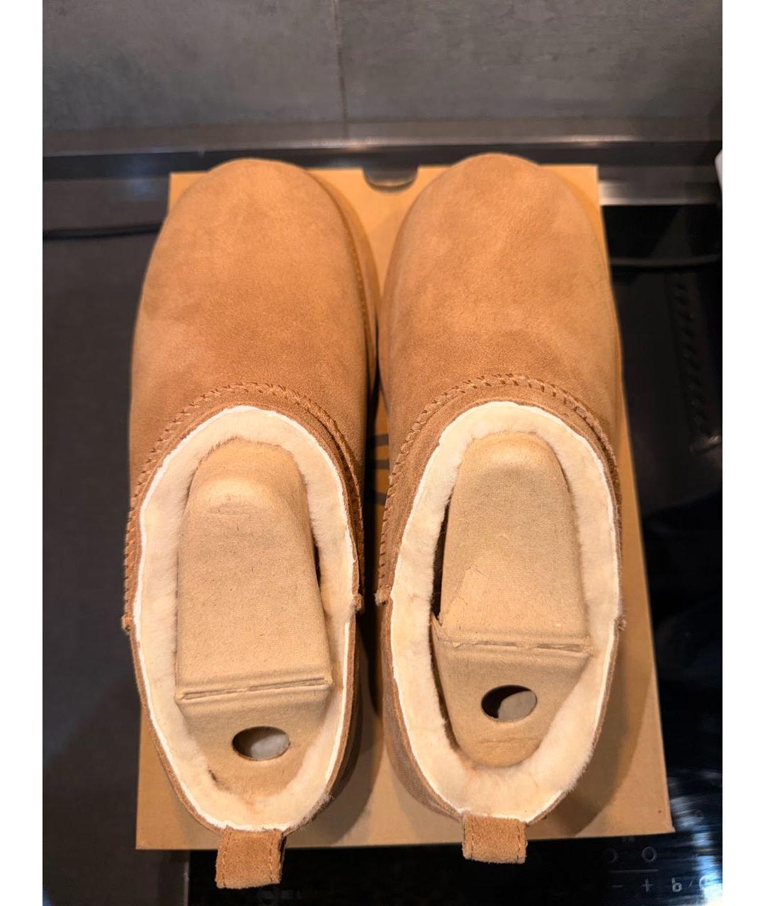UGG AUSTRALIA Коричневые замшевые брогги и оксфорды, фото 3