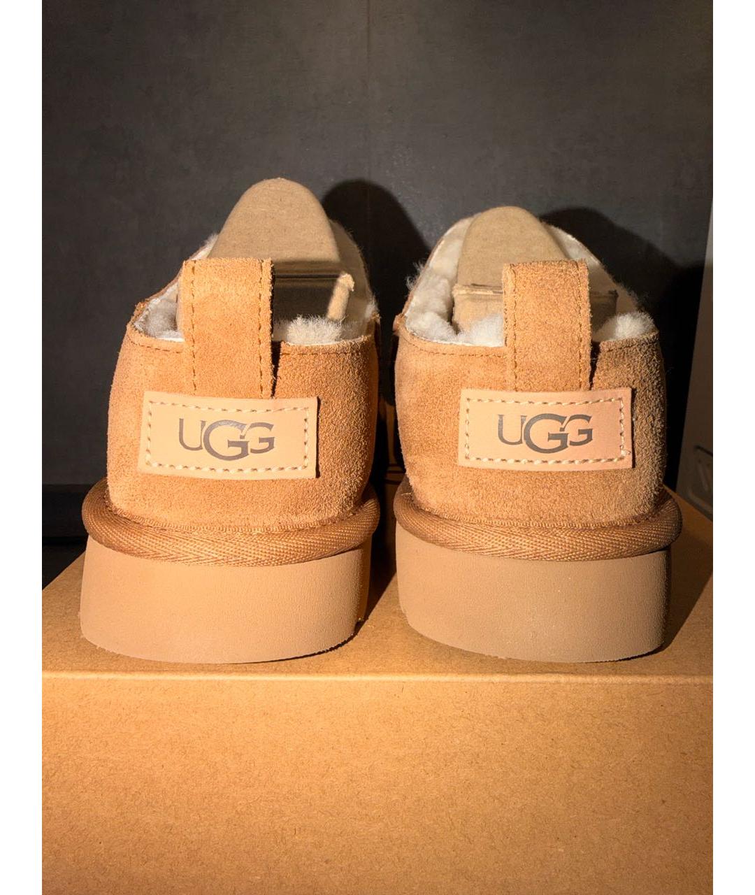 UGG AUSTRALIA Коричневые замшевые брогги и оксфорды, фото 4