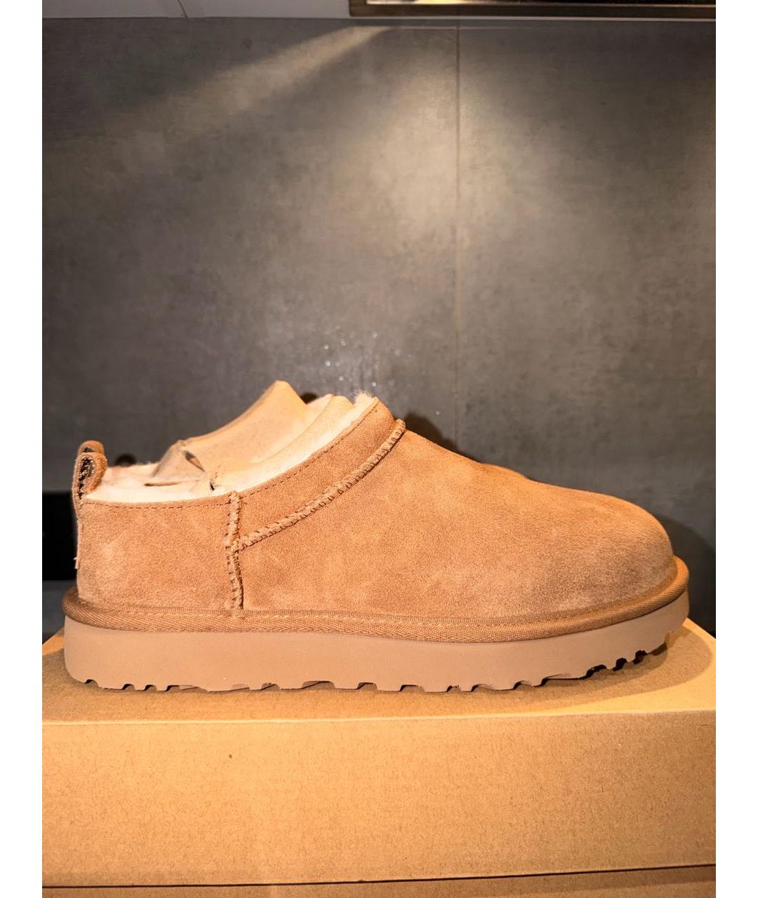 UGG AUSTRALIA Коричневые замшевые брогги и оксфорды, фото 9