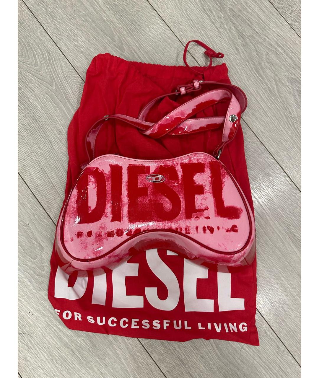 DIESEL Красная сумка через плечо, фото 5