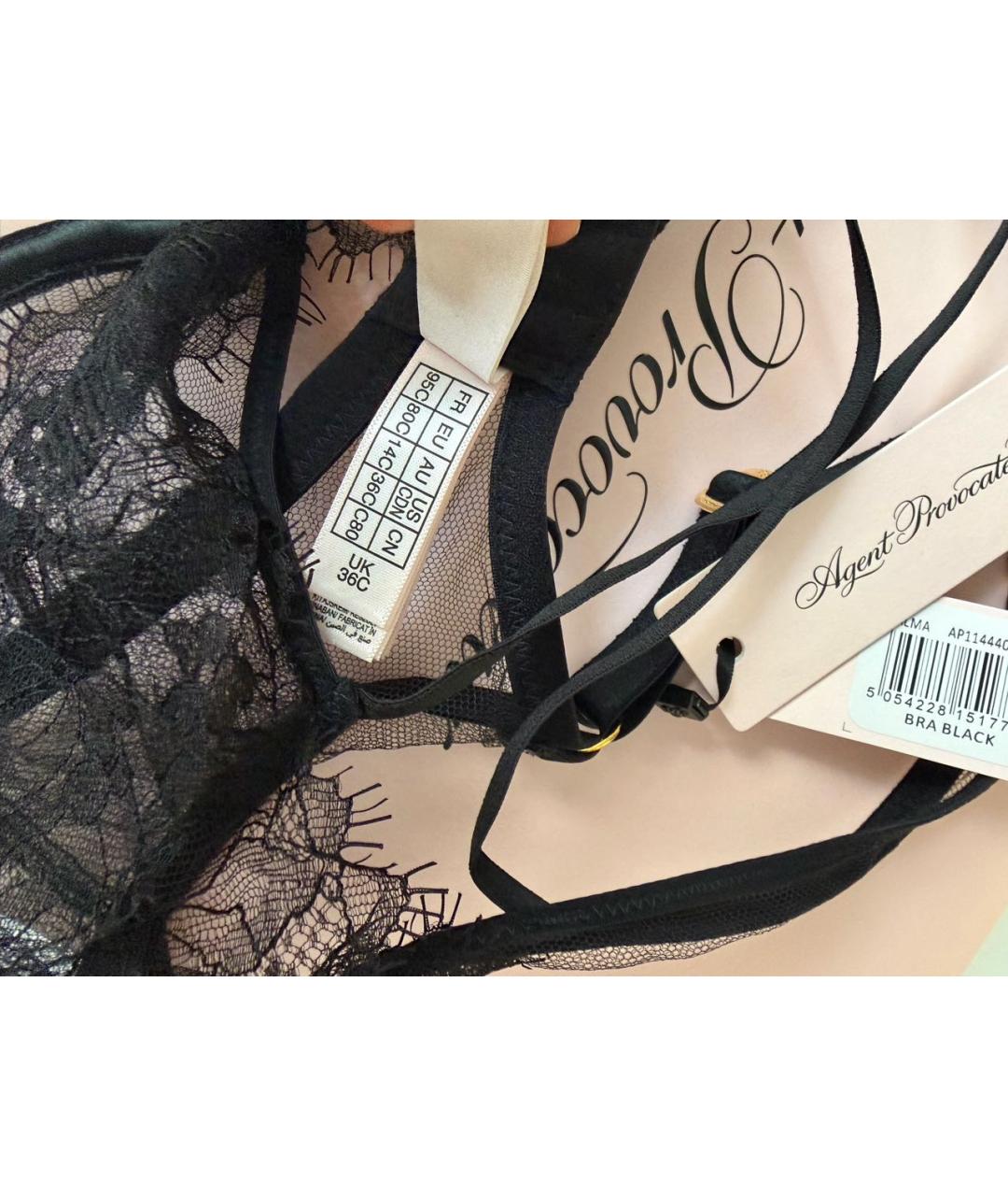 AGENT PROVOCATEUR Черный бюстгалтеры, фото 5