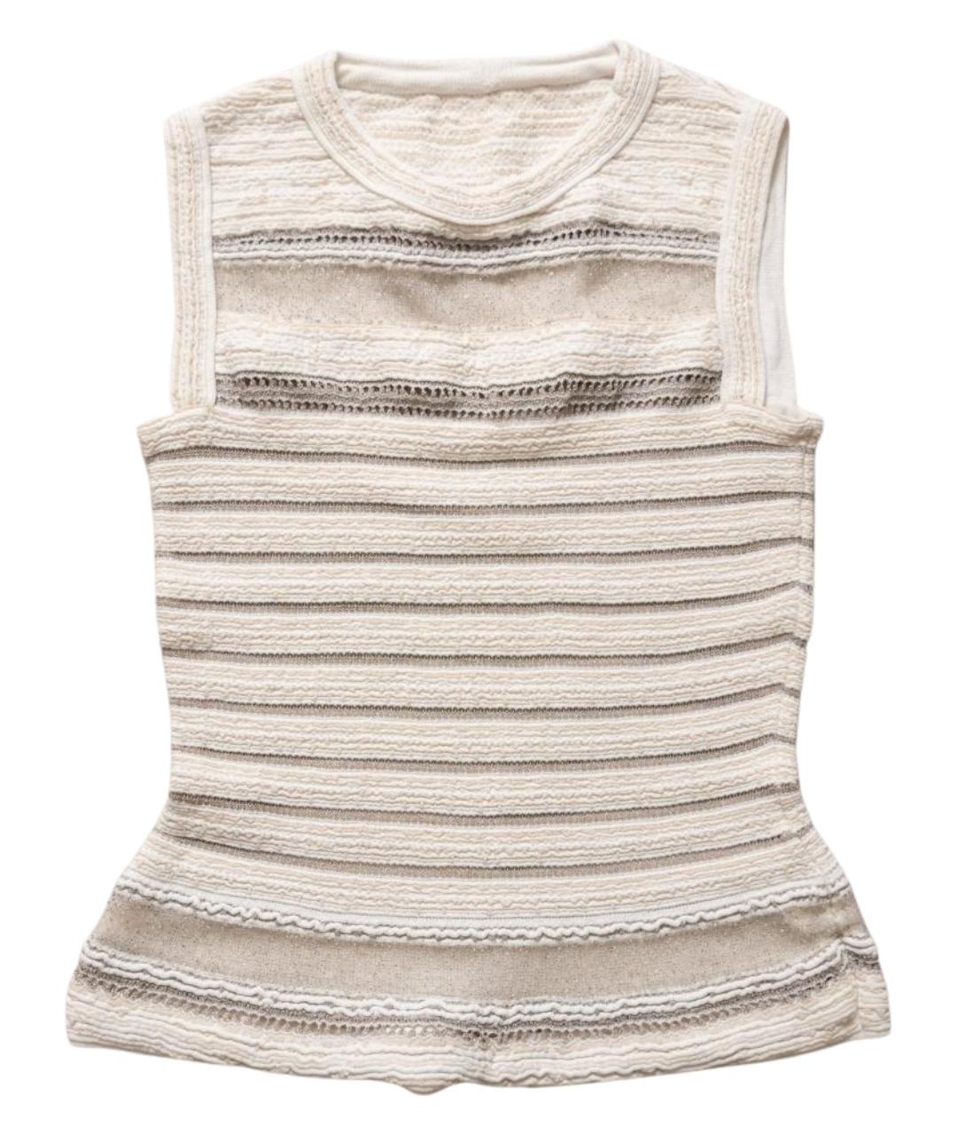 ALAIA Белая вискозная майка, фото 1