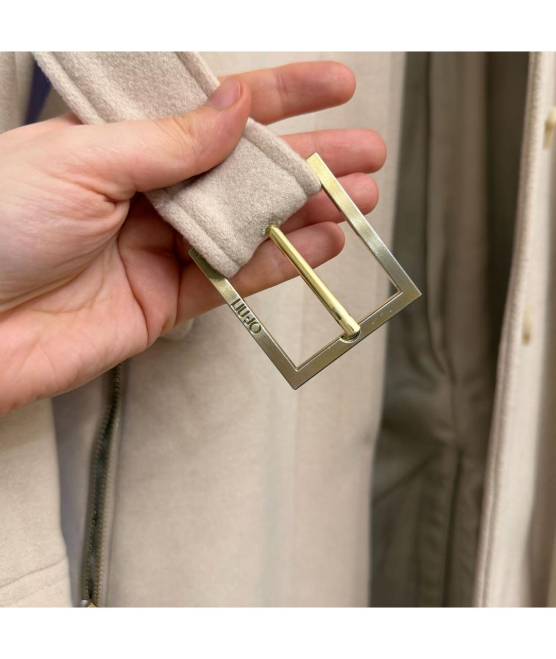 LIU JO Бежевое пальто, фото 8