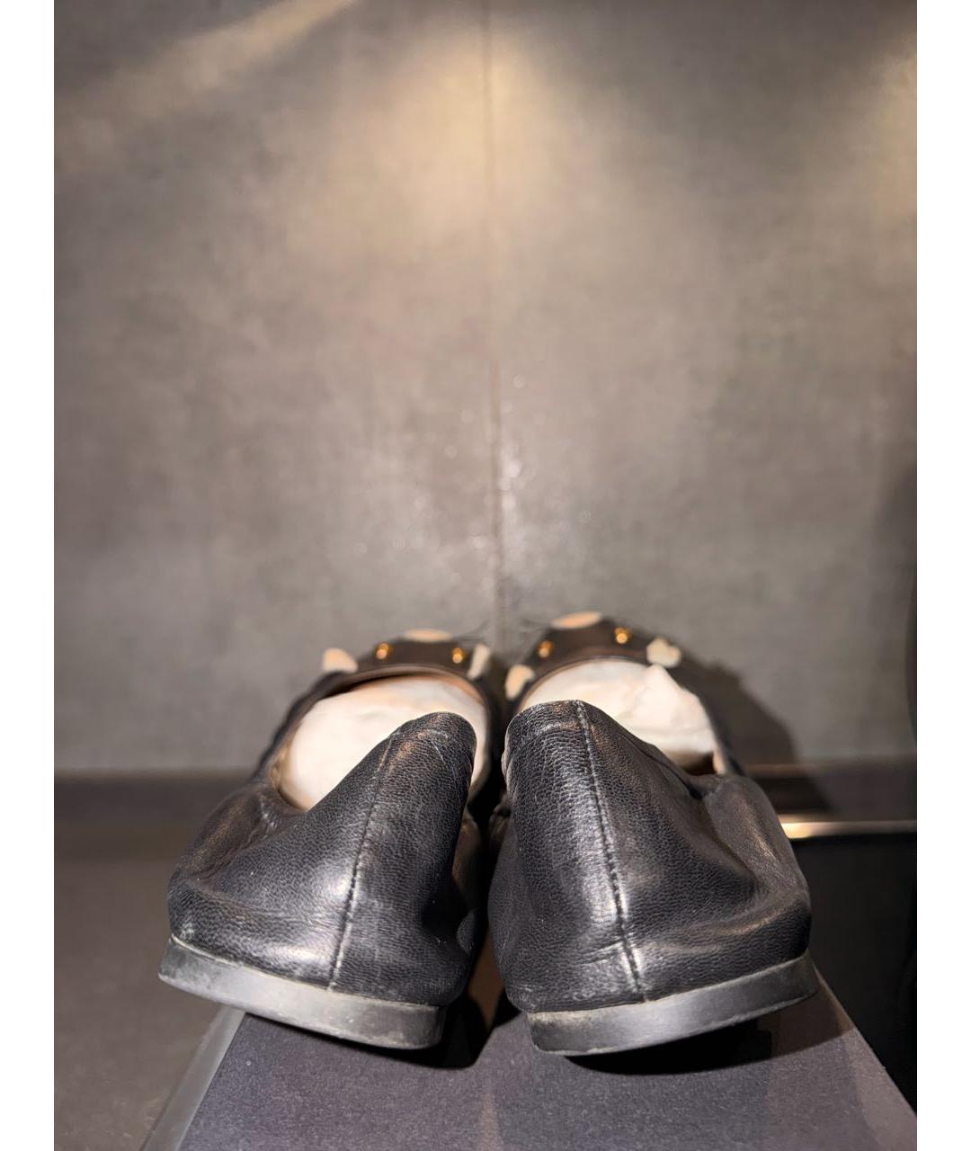 MARC BY MARC JACOBS Черные кожаные балетки, фото 4