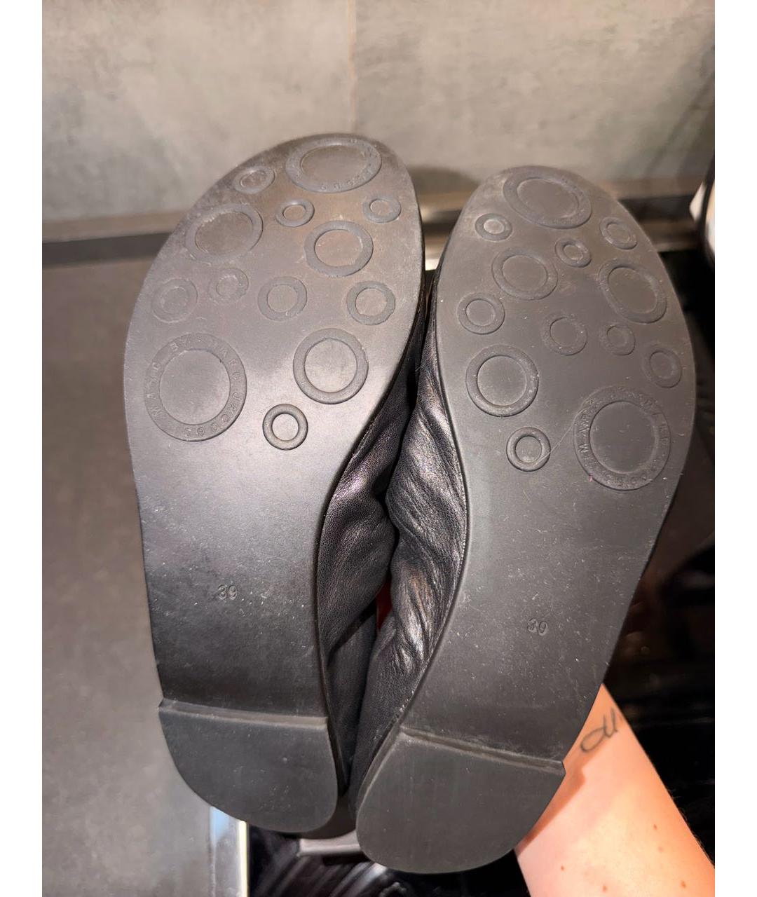 MARC BY MARC JACOBS Черные кожаные балетки, фото 6