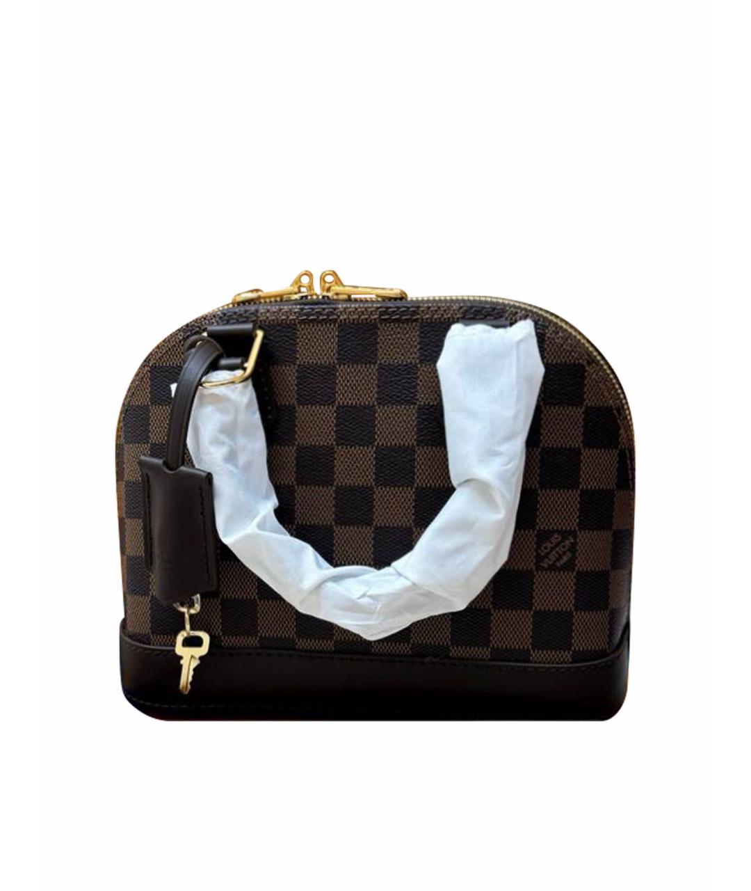 LOUIS VUITTON Коричневая сумка с короткими ручками, фото 1