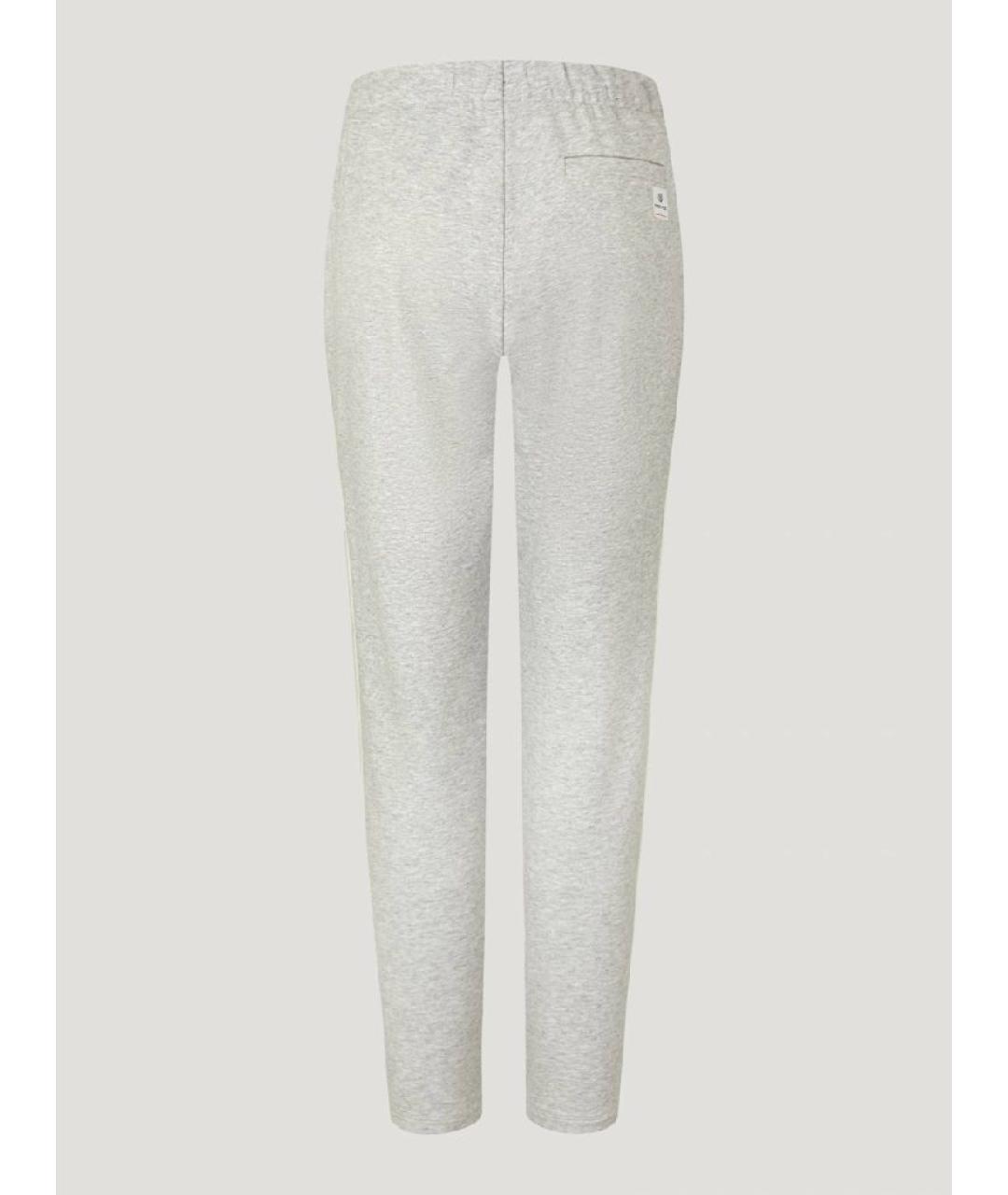 BOGNER Серые хлопковые брюки узкие, фото 2