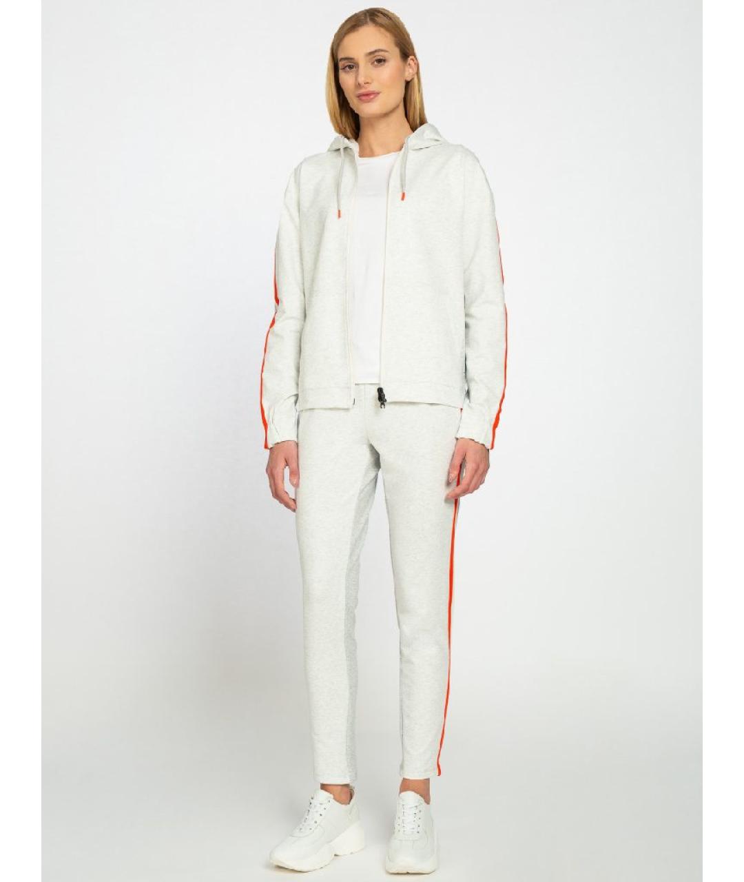 BOGNER Серые хлопковые брюки узкие, фото 9