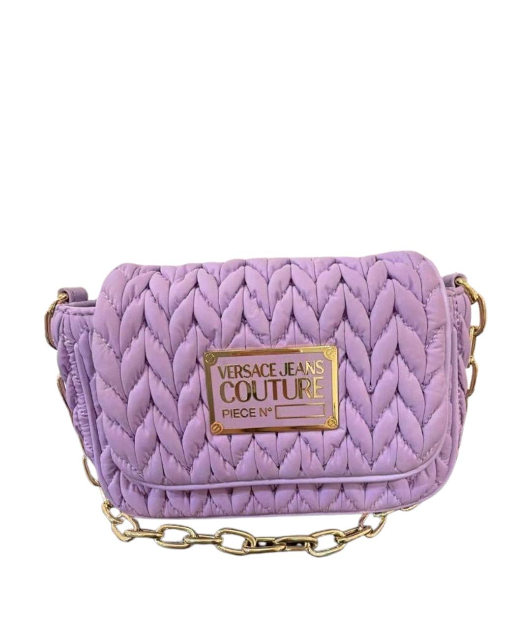 VERSACE JEANS COUTURE Фиолетовая сумка через плечо, фото 1