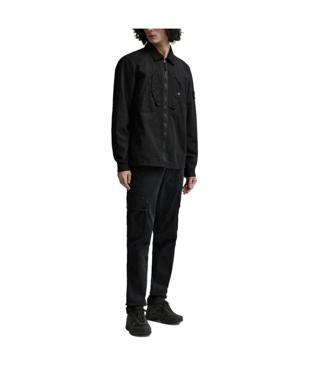 STONE ISLAND Черная куртка, фото 5