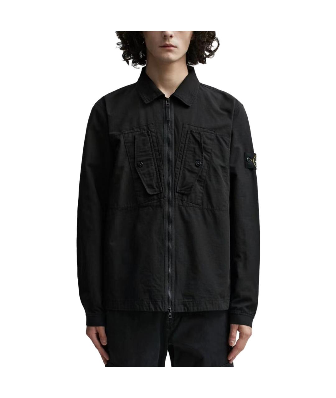 STONE ISLAND Черная куртка, фото 3