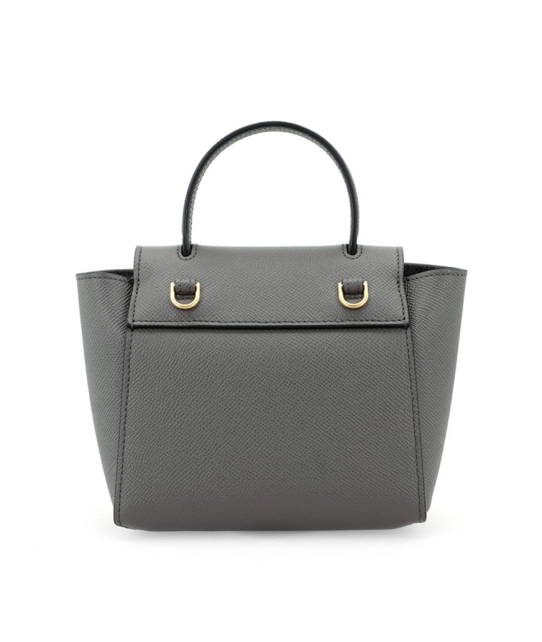 CELINE Серая кожаная сумка тоут, фото 6