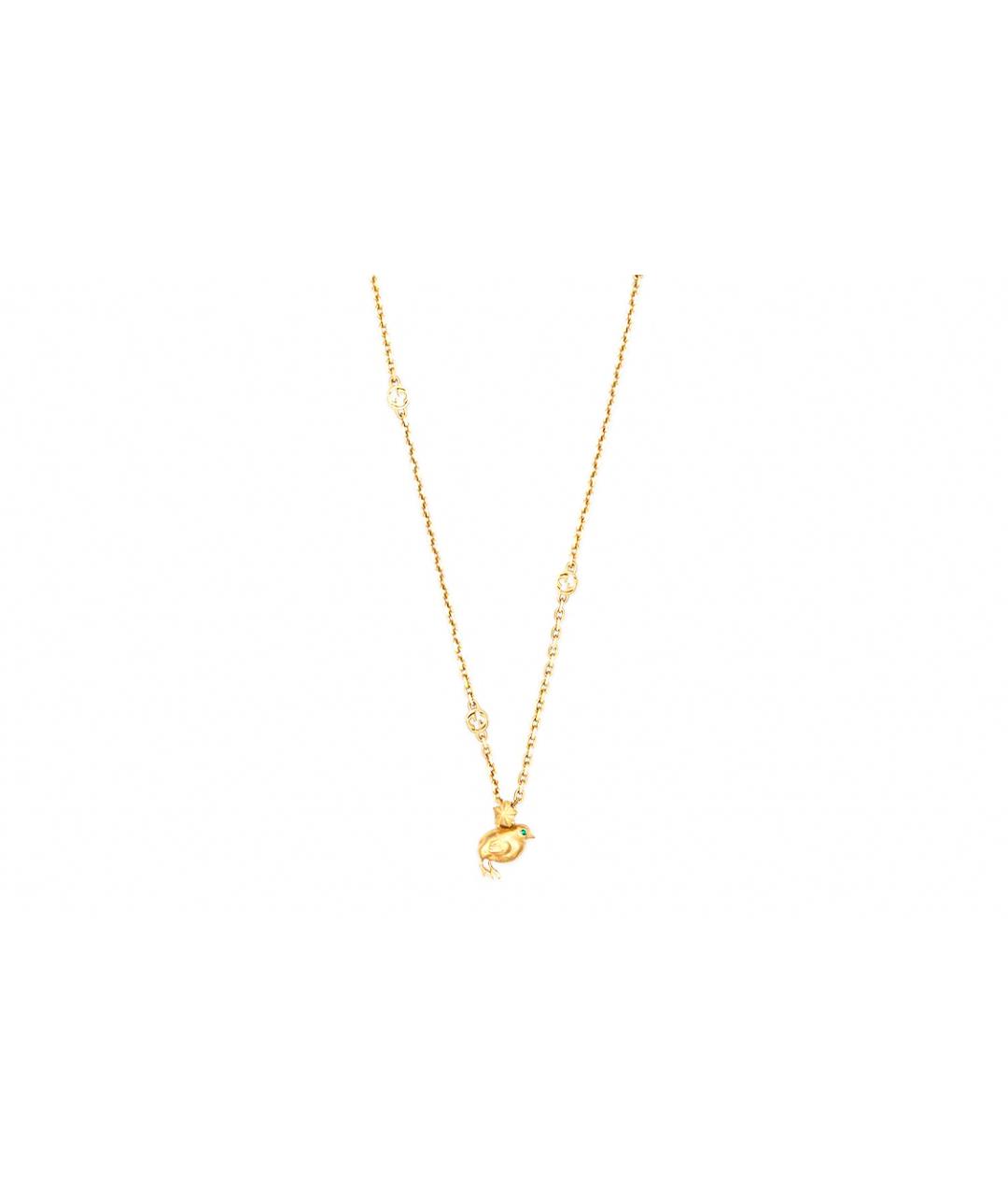 GUCCI Золотая металлическая подвеска, фото 5