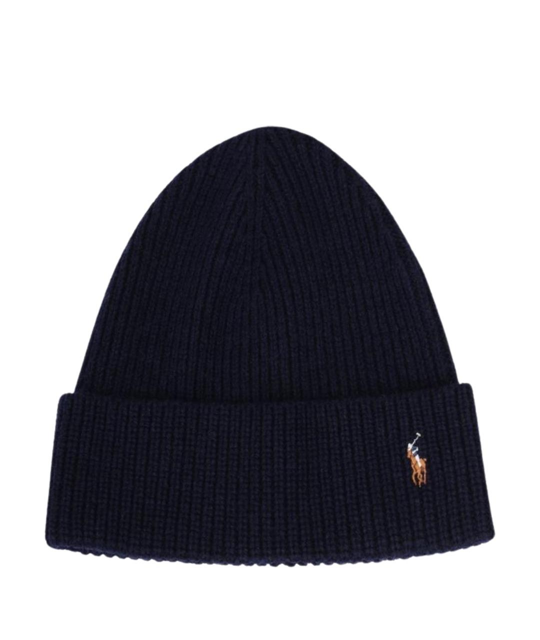 POLO RALPH LAUREN Темно-синяя шапка, фото 1
