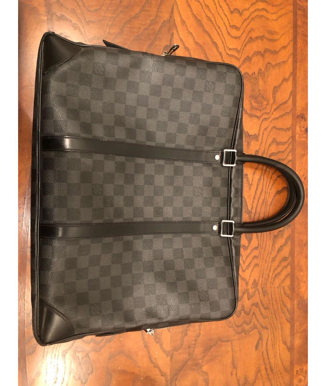 LOUIS VUITTON Черный портфель, фото 2