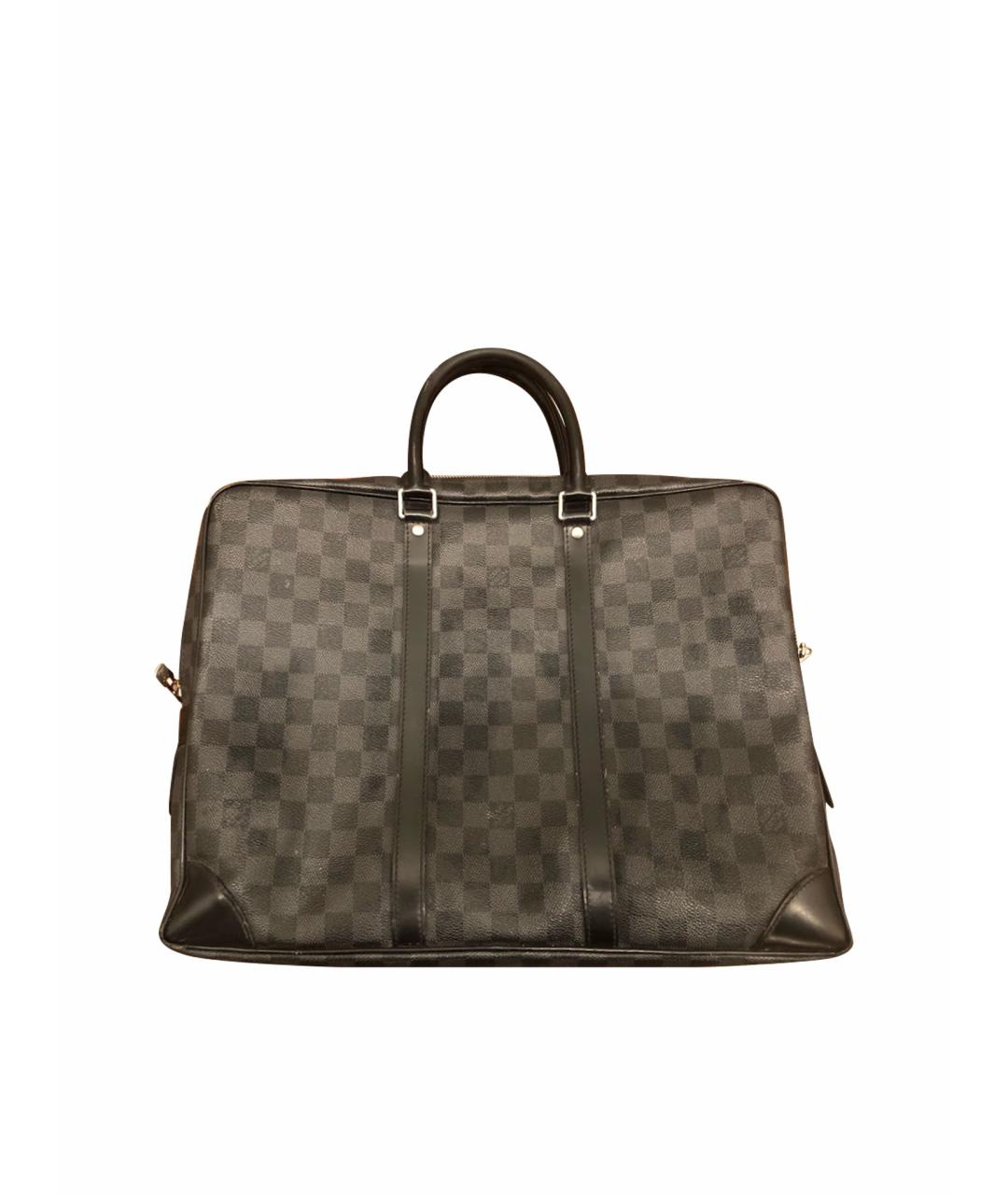 LOUIS VUITTON Черный портфель, фото 1