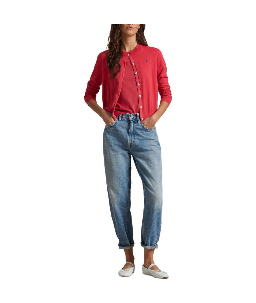 POLO RALPH LAUREN Красный кардиган, фото 2