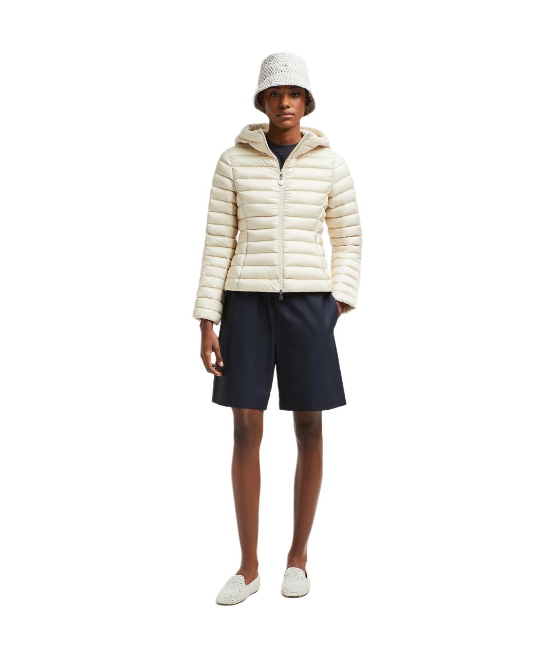 MONCLER Бежевый пуховик, фото 5