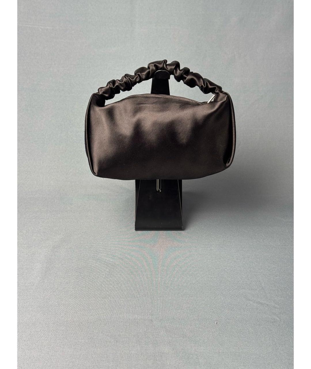 ALEXANDER WANG Коричневая шелковая сумка с короткими ручками, фото 7