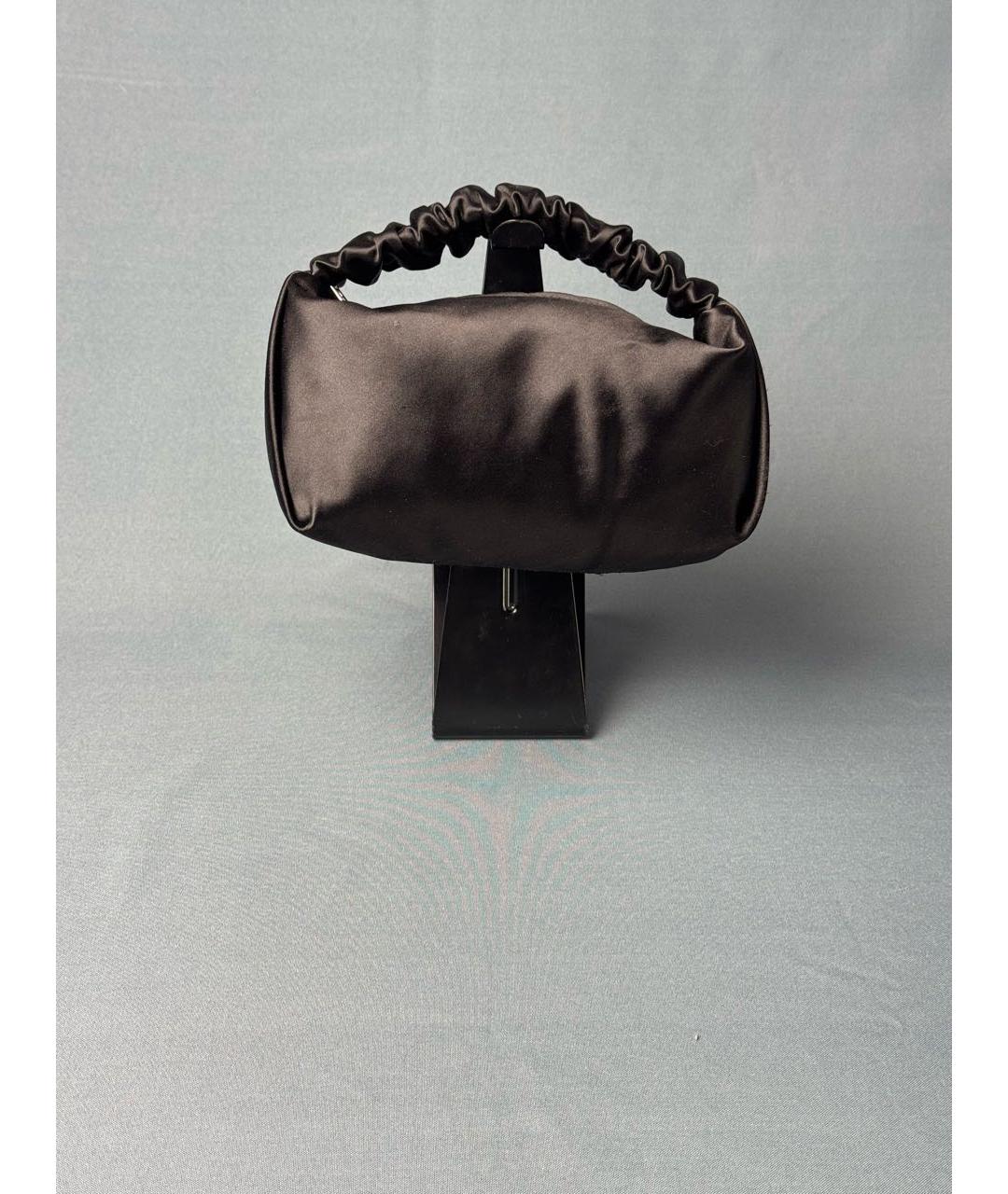 ALEXANDER WANG Коричневая шелковая сумка с короткими ручками, фото 3