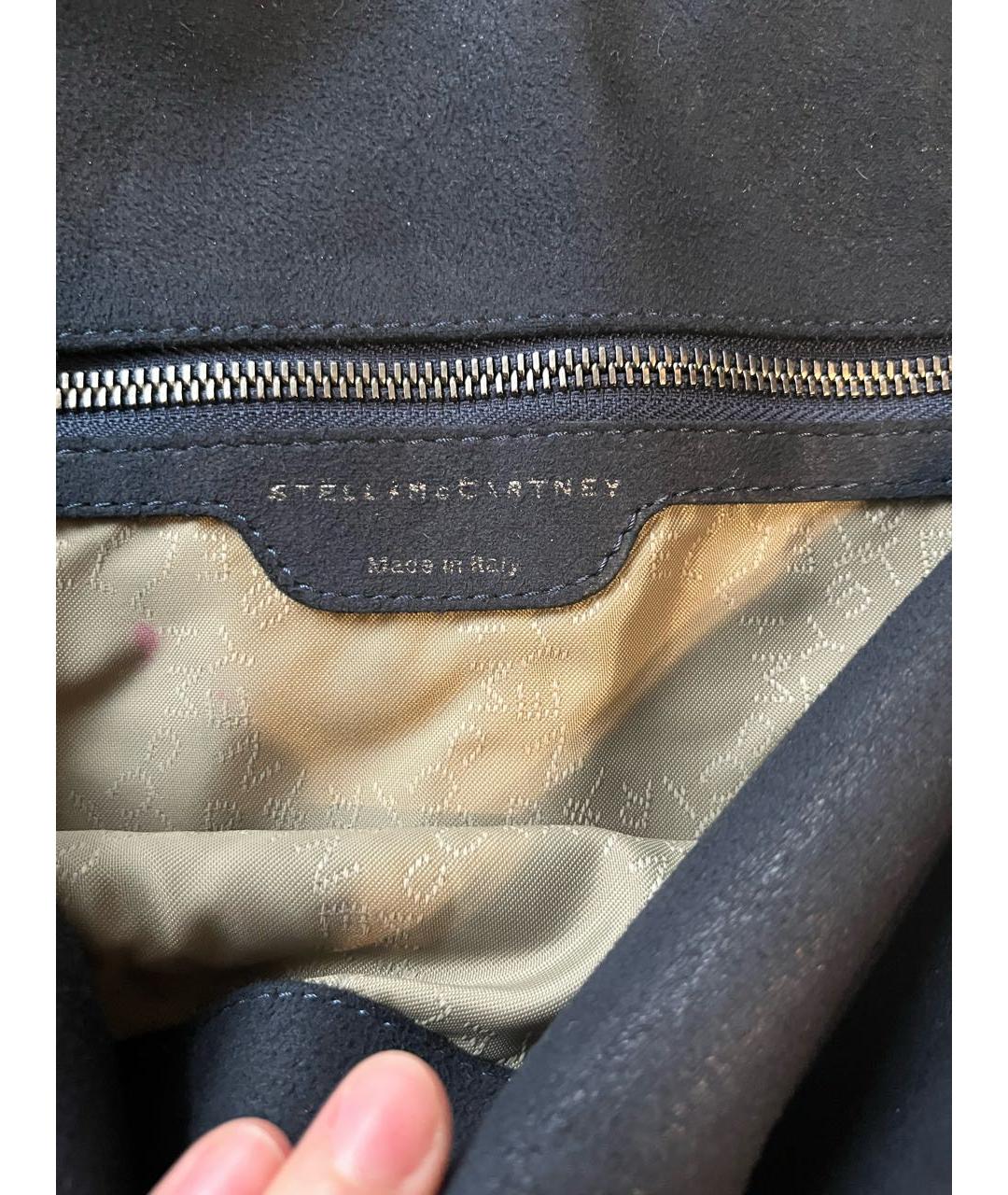 STELLA MCCARTNEY Темно-синяя сумка через плечо из искусственной кожи, фото 4