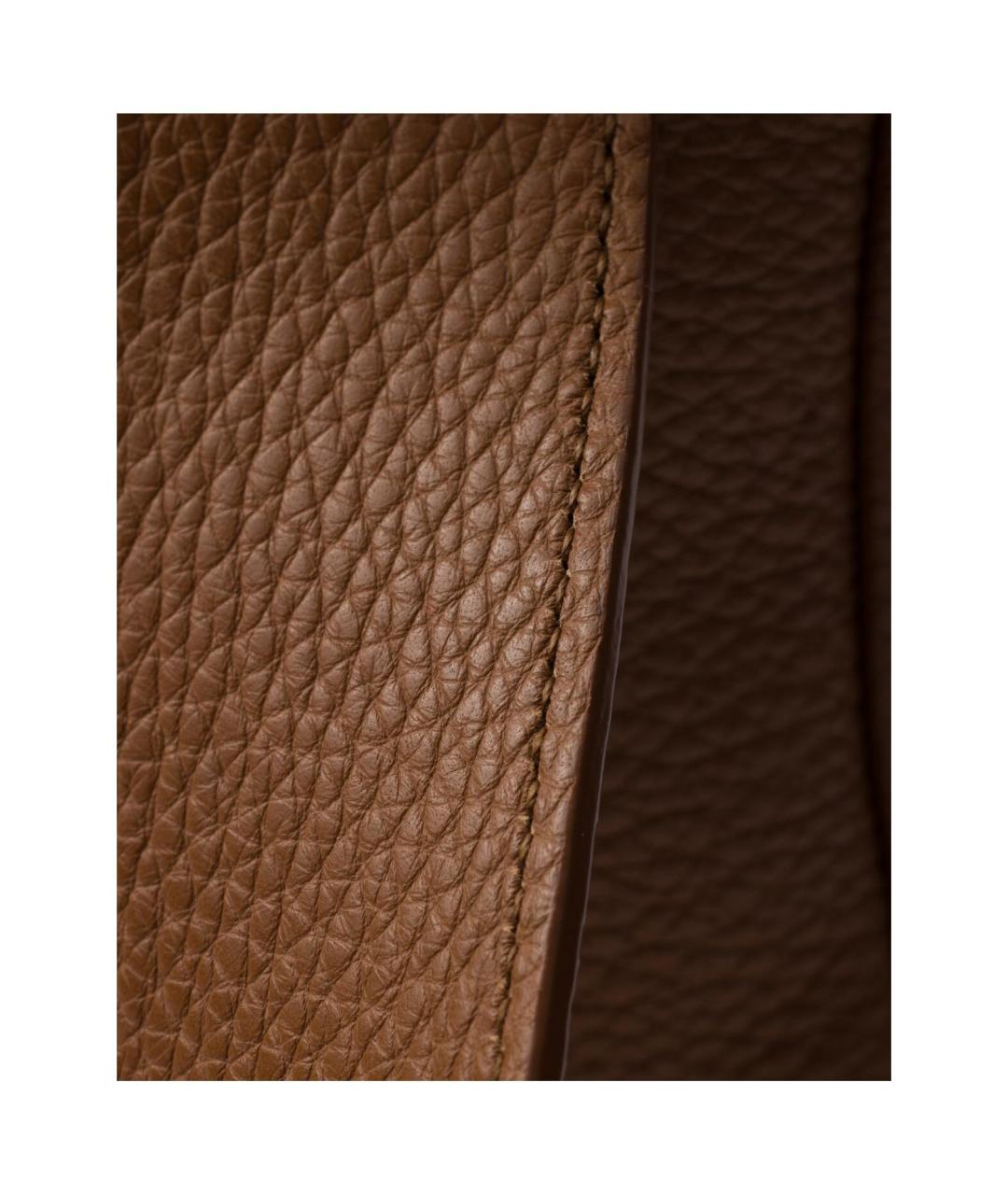 PRADA Коричневая кожаная сумка через плечо, фото 5