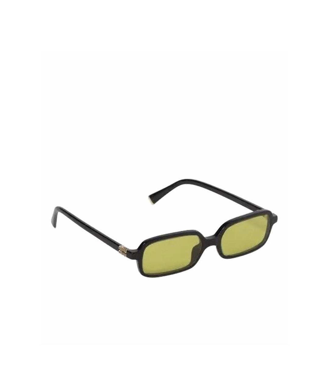 MIU MIU Коричневые пластиковые солнцезащитные очки, фото 1