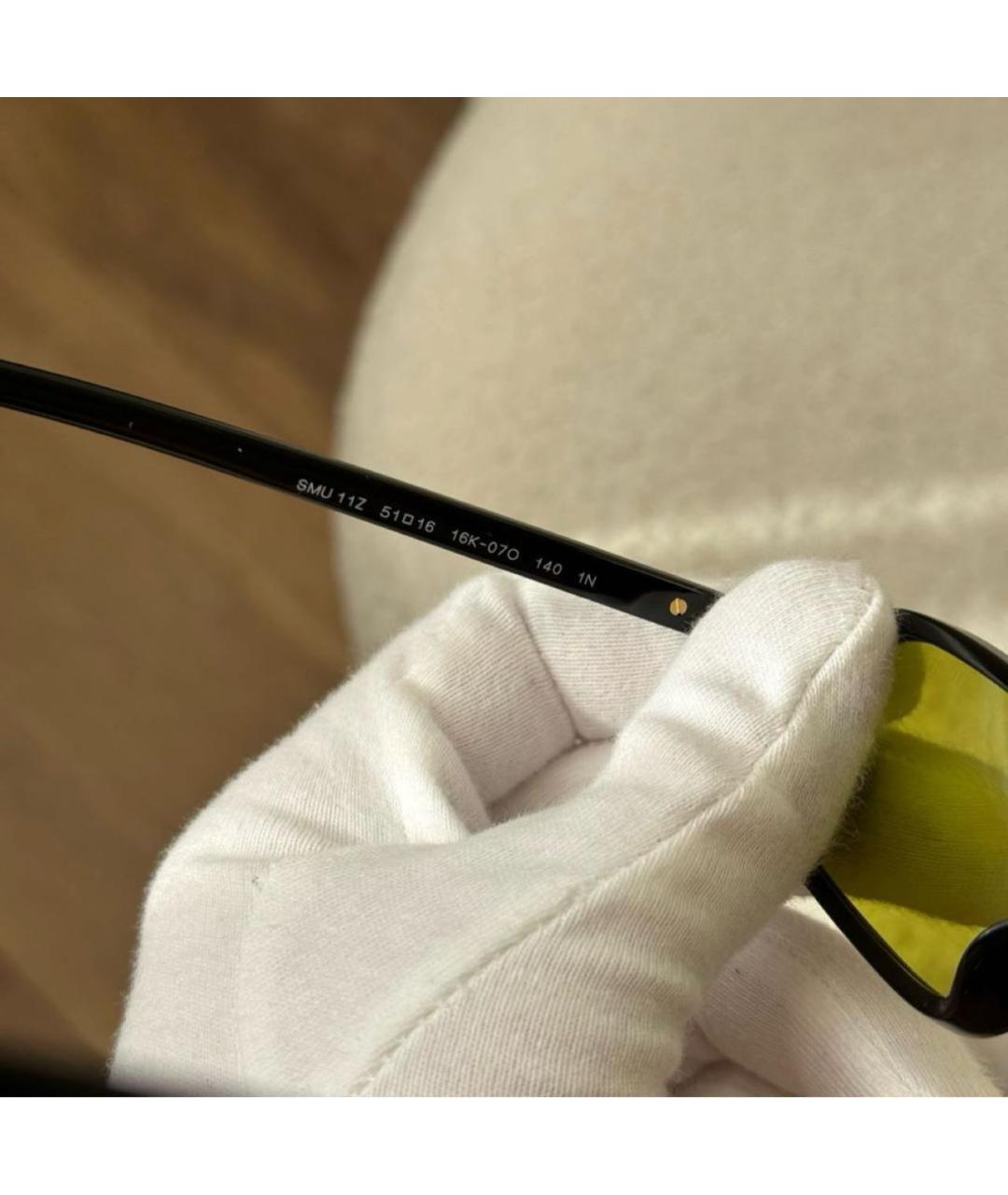 MIU MIU Коричневые пластиковые солнцезащитные очки, фото 4