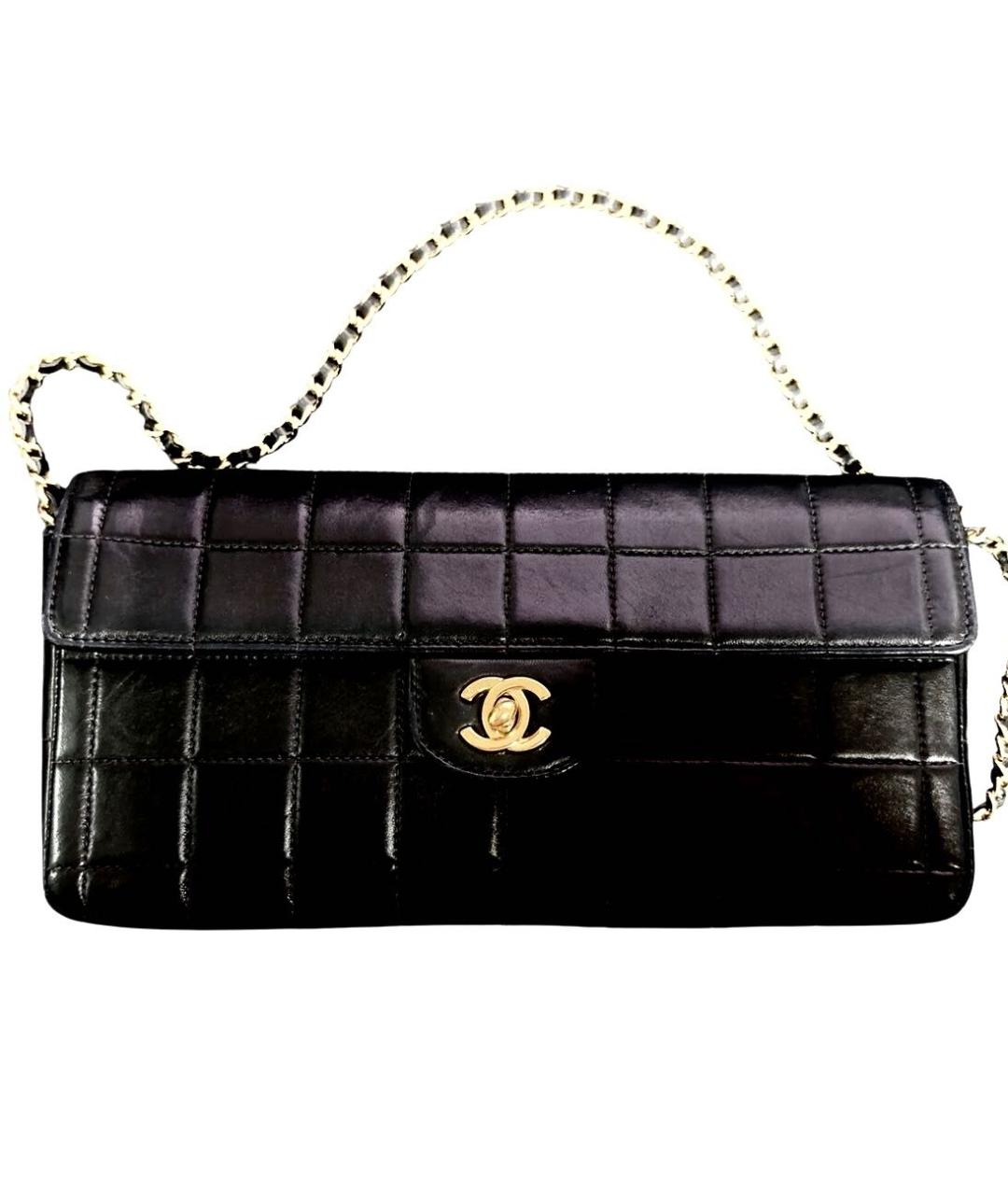 CHANEL Черная кожаная сумка через плечо, фото 8