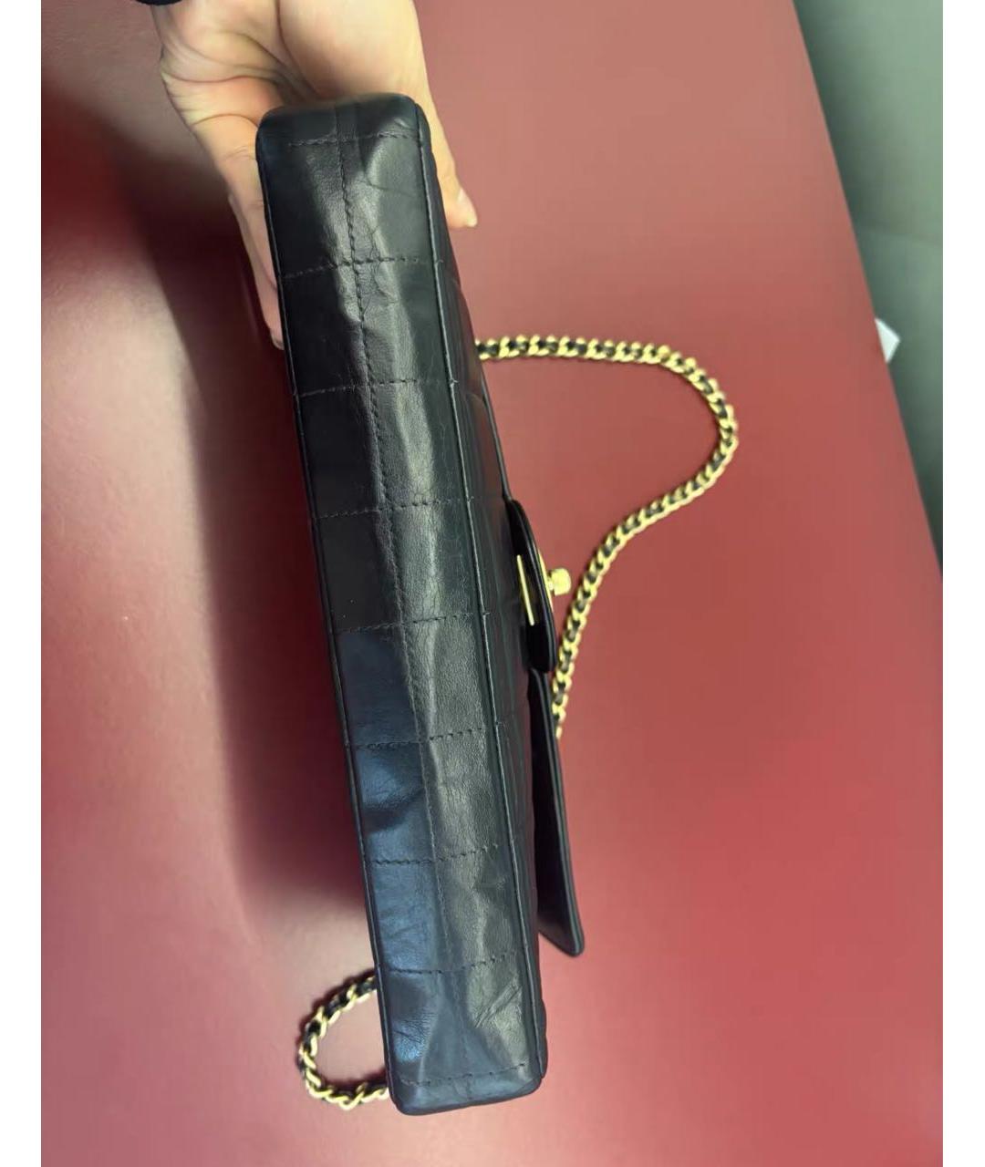 CHANEL Черная кожаная сумка через плечо, фото 4