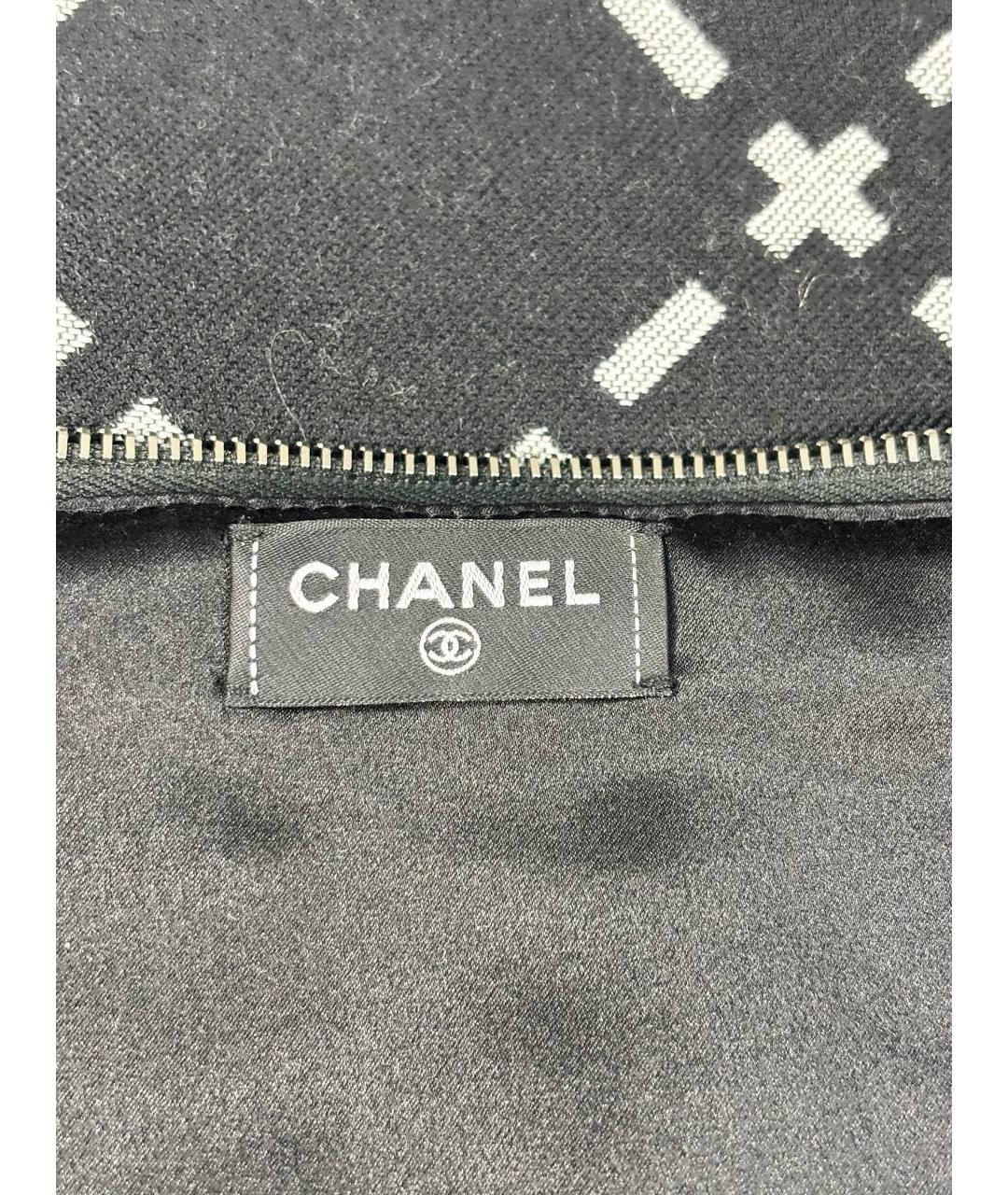 CHANEL Серый шарф, фото 3