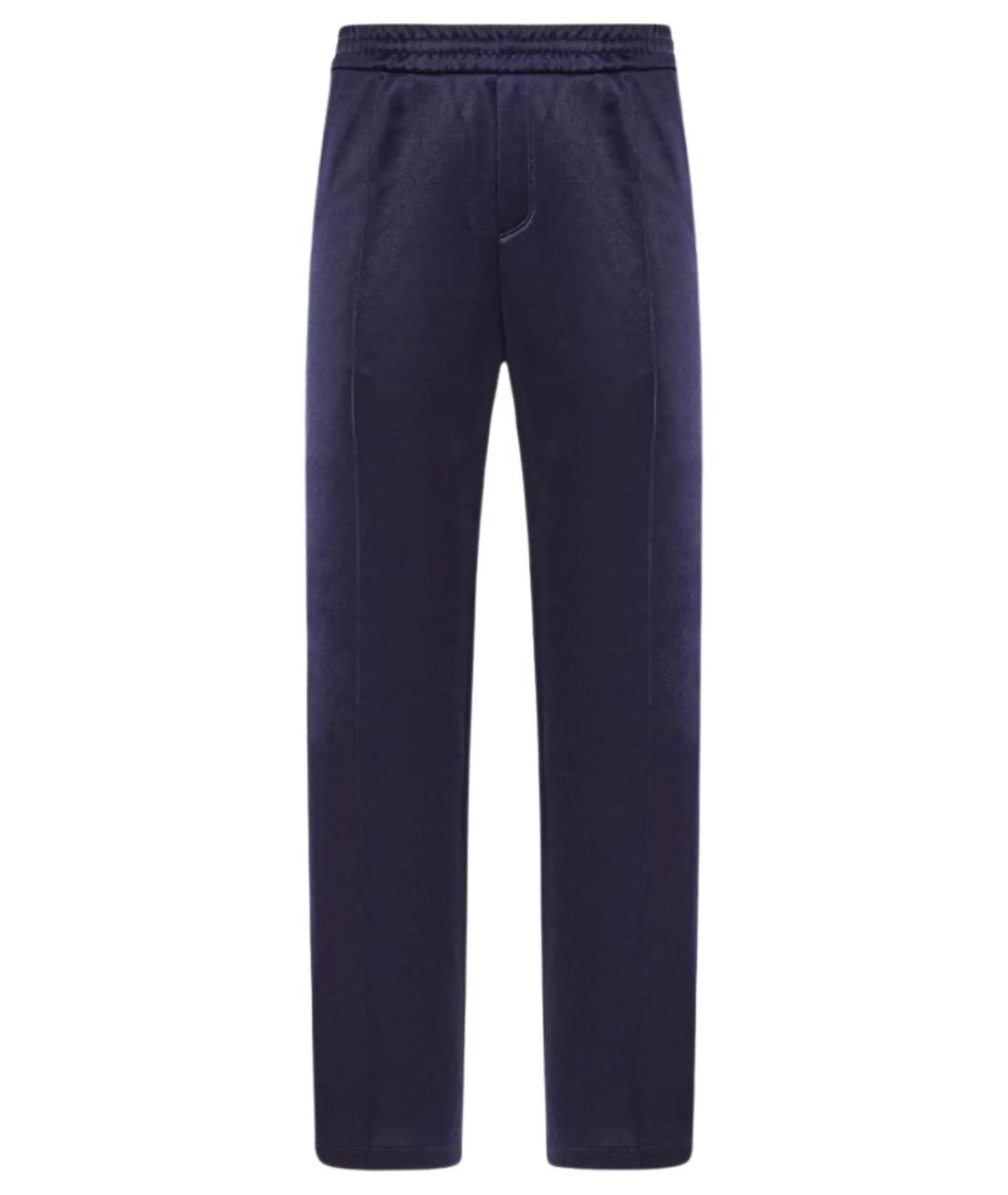 VALENTINO Синие полиэстеровые повседневные брюки, фото 1