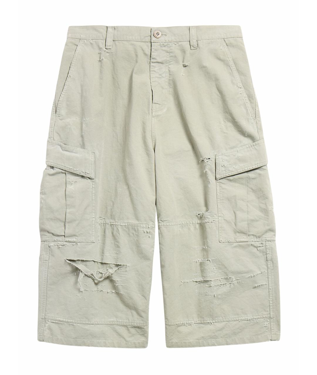 BALENCIAGA Бежевые хлопковые шорты, фото 1