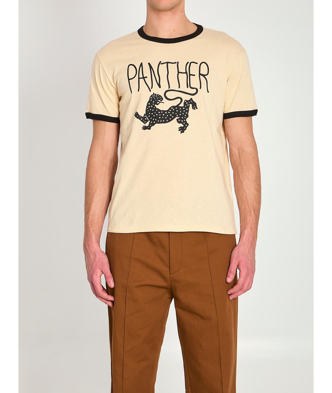 VALENTINO Бежевая хлопковая футболка, фото 2