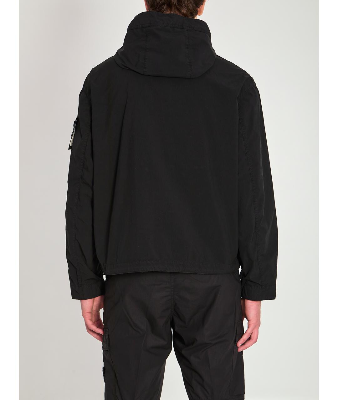 STONE ISLAND Черная полиэстеровая куртка, фото 5