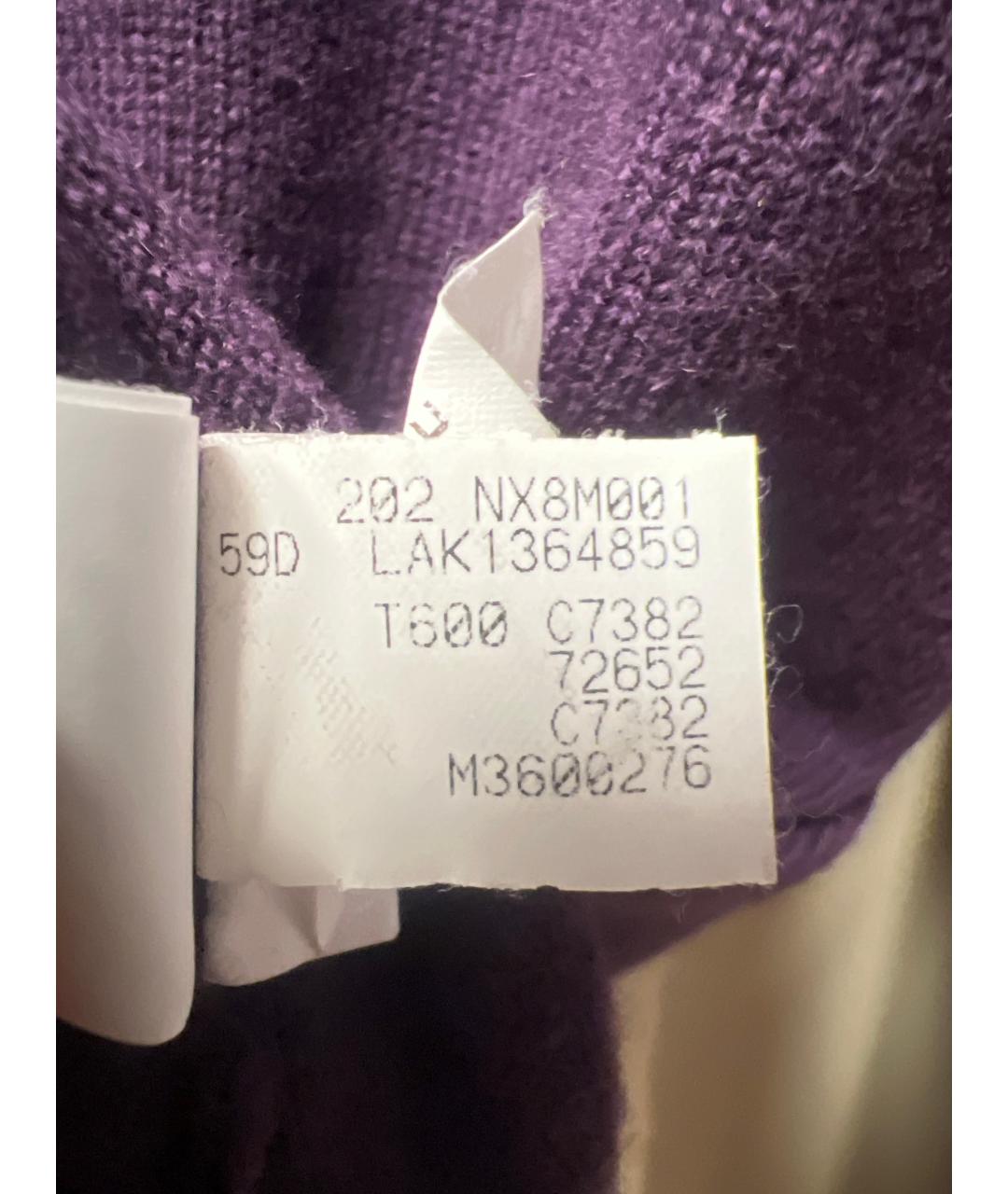 BRUNELLO CUCINELLI Фиолетовый шерстяной кардиган, фото 3