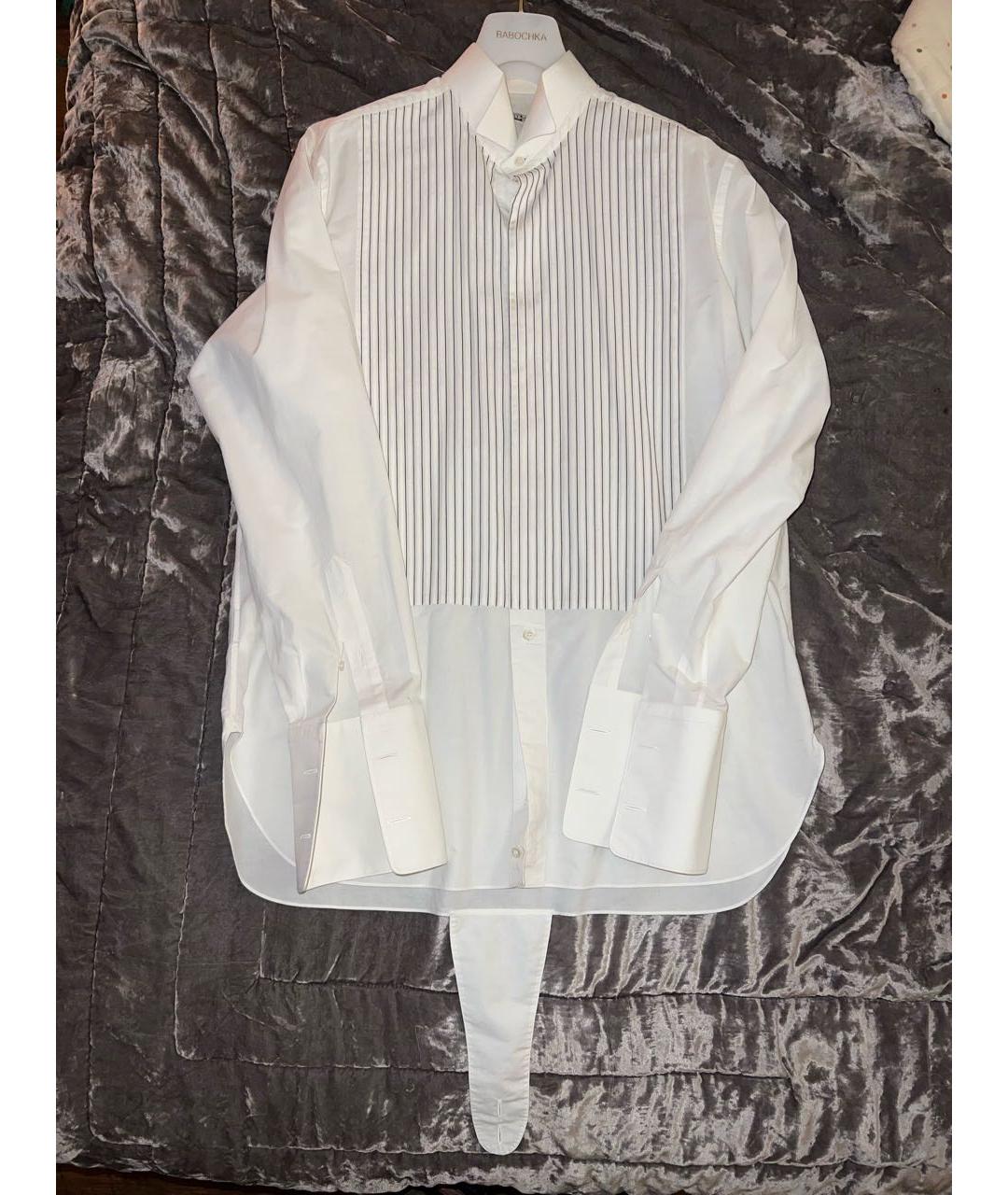 ZILLI Белая хлопковая классическая рубашка, фото 9