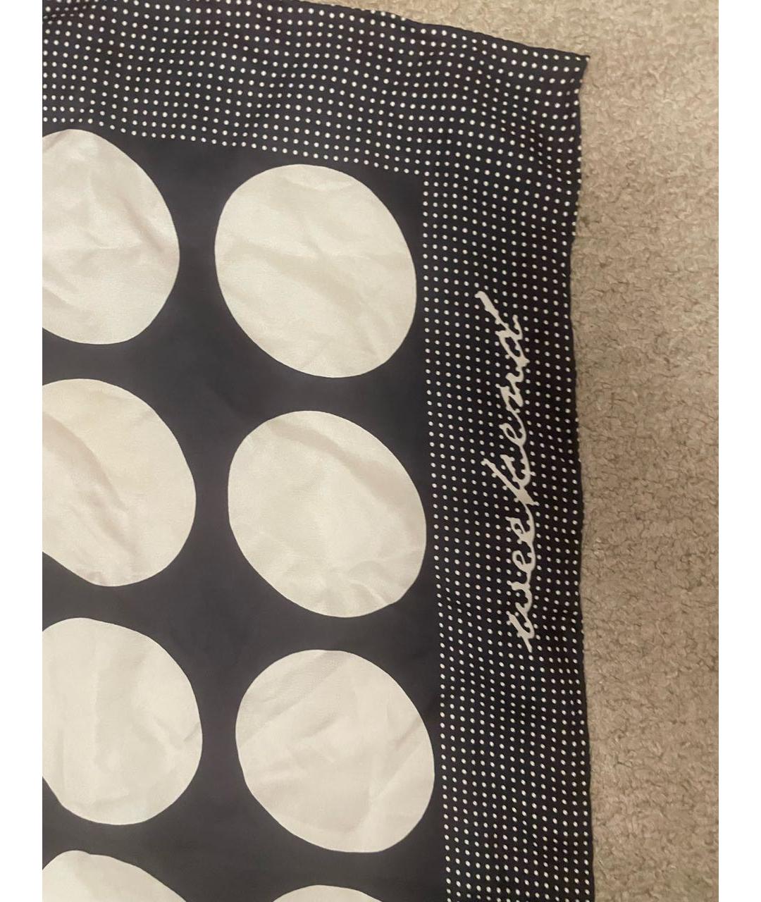 WEEKEND MAX MARA Темно-синий шелковый платок, фото 2