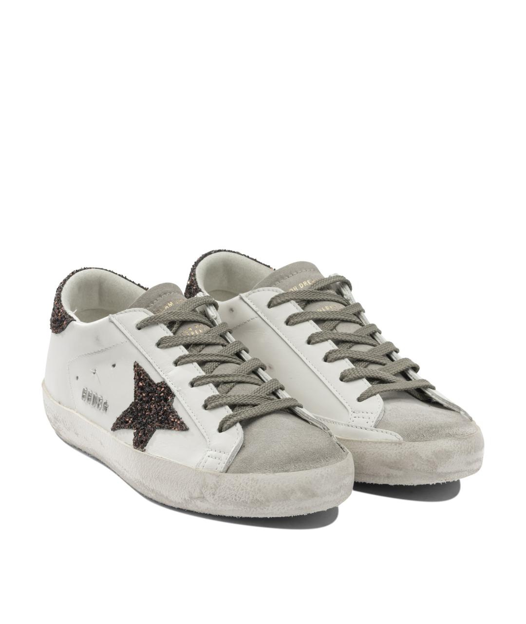 GOLDEN GOOSE DELUXE BRAND Белые кожаные кеды, фото 2