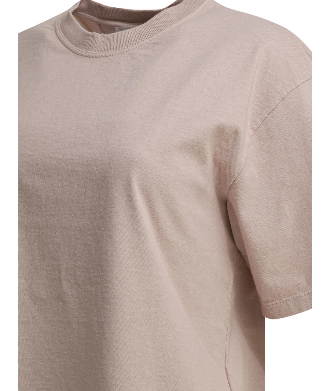 GOLDEN GOOSE DELUXE BRAND Серая хлопковая футболка, фото 4