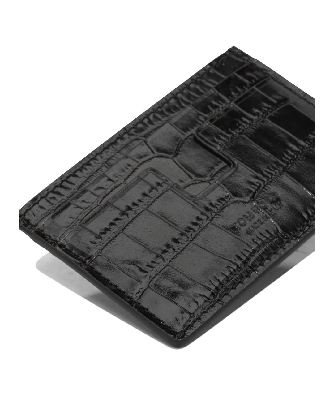 TOM FORD Черный кожаный кардхолдер, фото 4