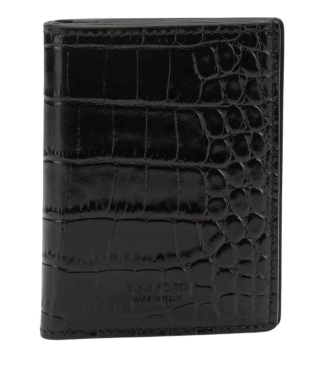 TOM FORD Коричневый кожаный кардхолдер, фото 1