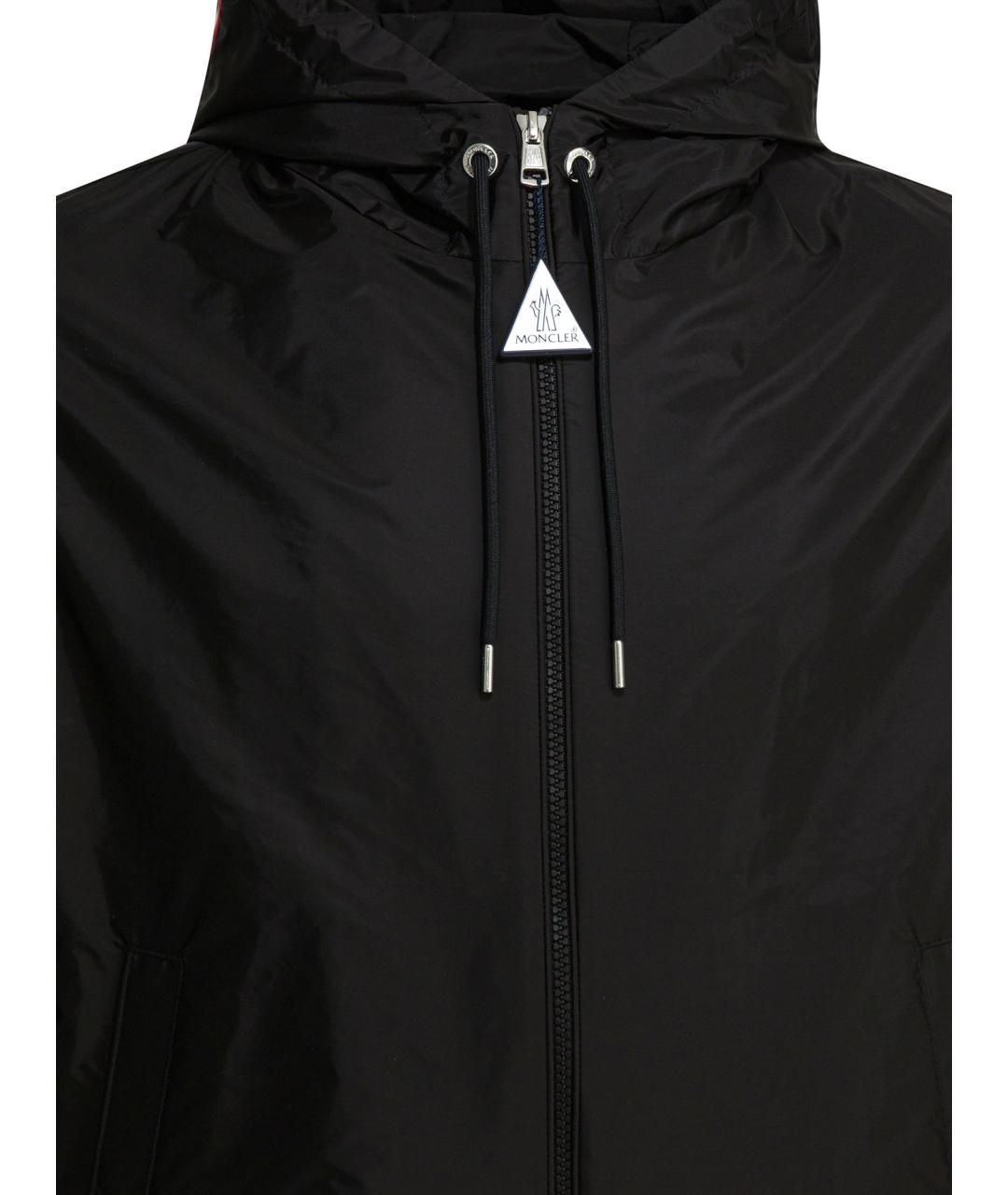 MONCLER Черная полиамидовая куртка, фото 3