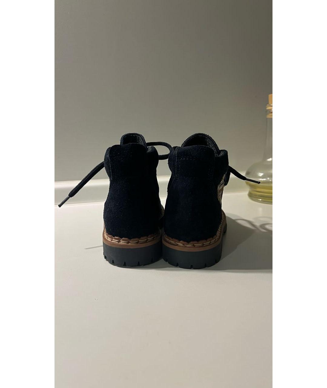 MONNALISA Темно-синие замшевые ботинки, фото 4